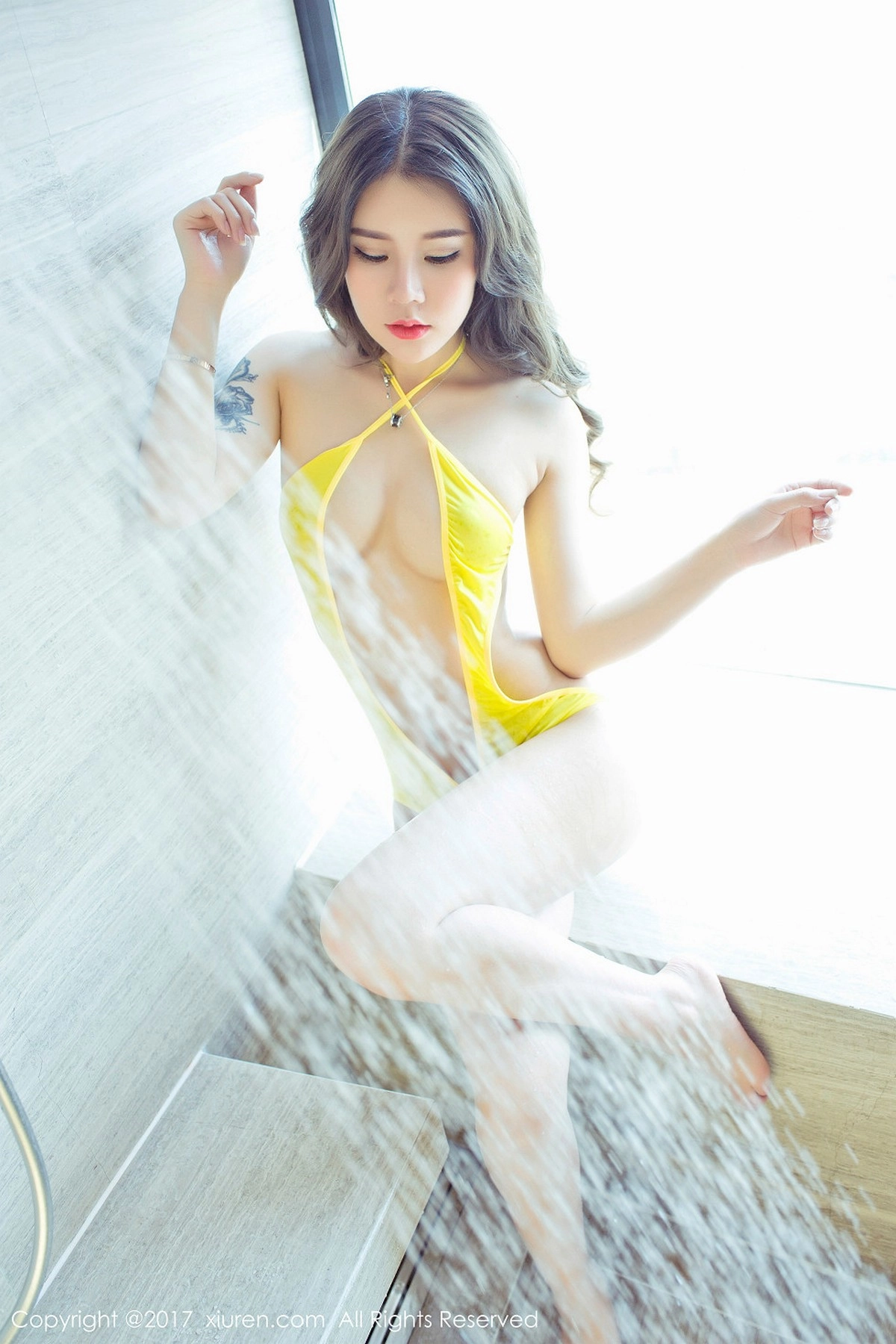 ytw9.com[XiuRen秀人网]No.763_嫩模爱丽莎Lisa缕空旗袍透视秀美乳浴室里高叉比基尼性感写真60P