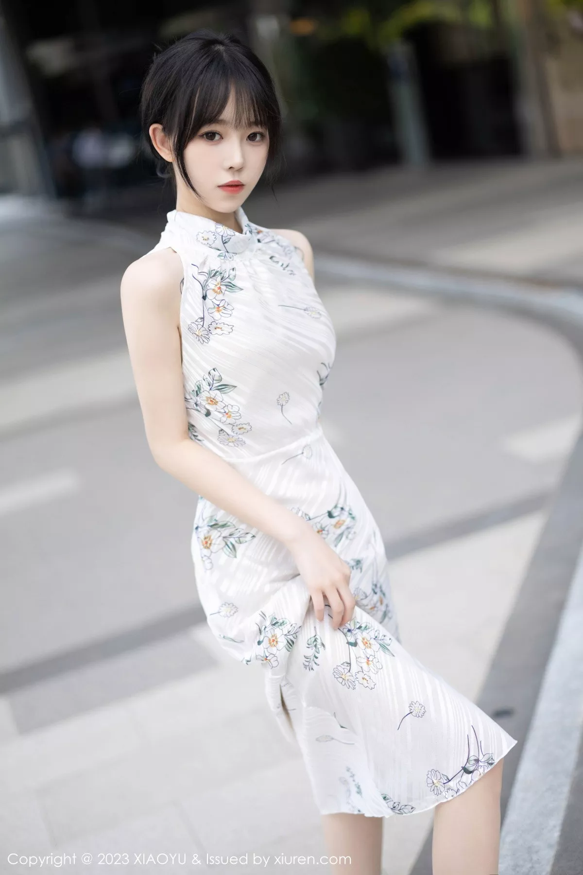 Xrmnw.Com[XiaoYu画语界]Vol.1118_模特奶瓶白色带图案旗袍+性感黑色小喵装扮秀曼妙身姿诱惑写真82P