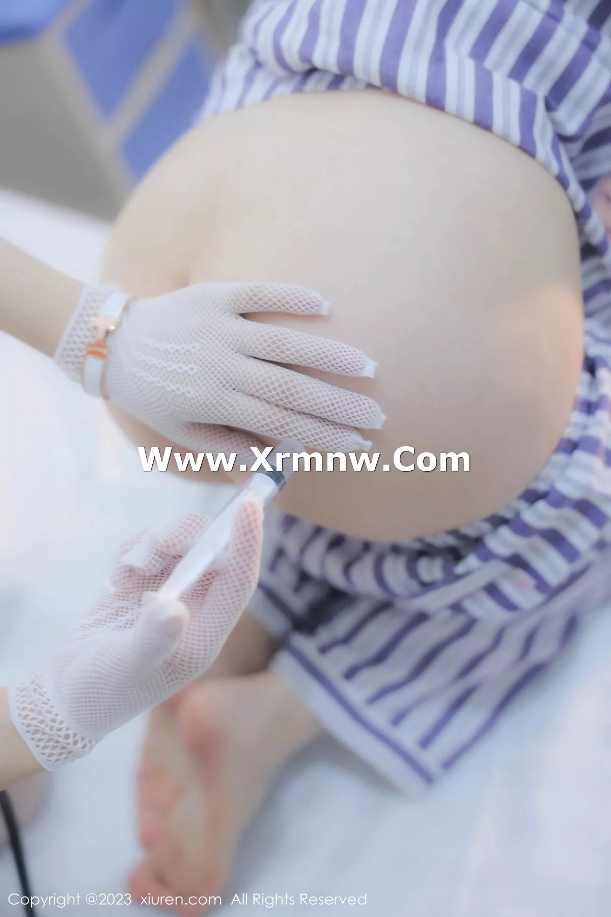 Xrmnw.Com[XiuRen秀人网]No.7683_模特合集豆瓣酱护士主题病号服饰配白色蕾丝袜秀美腿诱惑写真98P