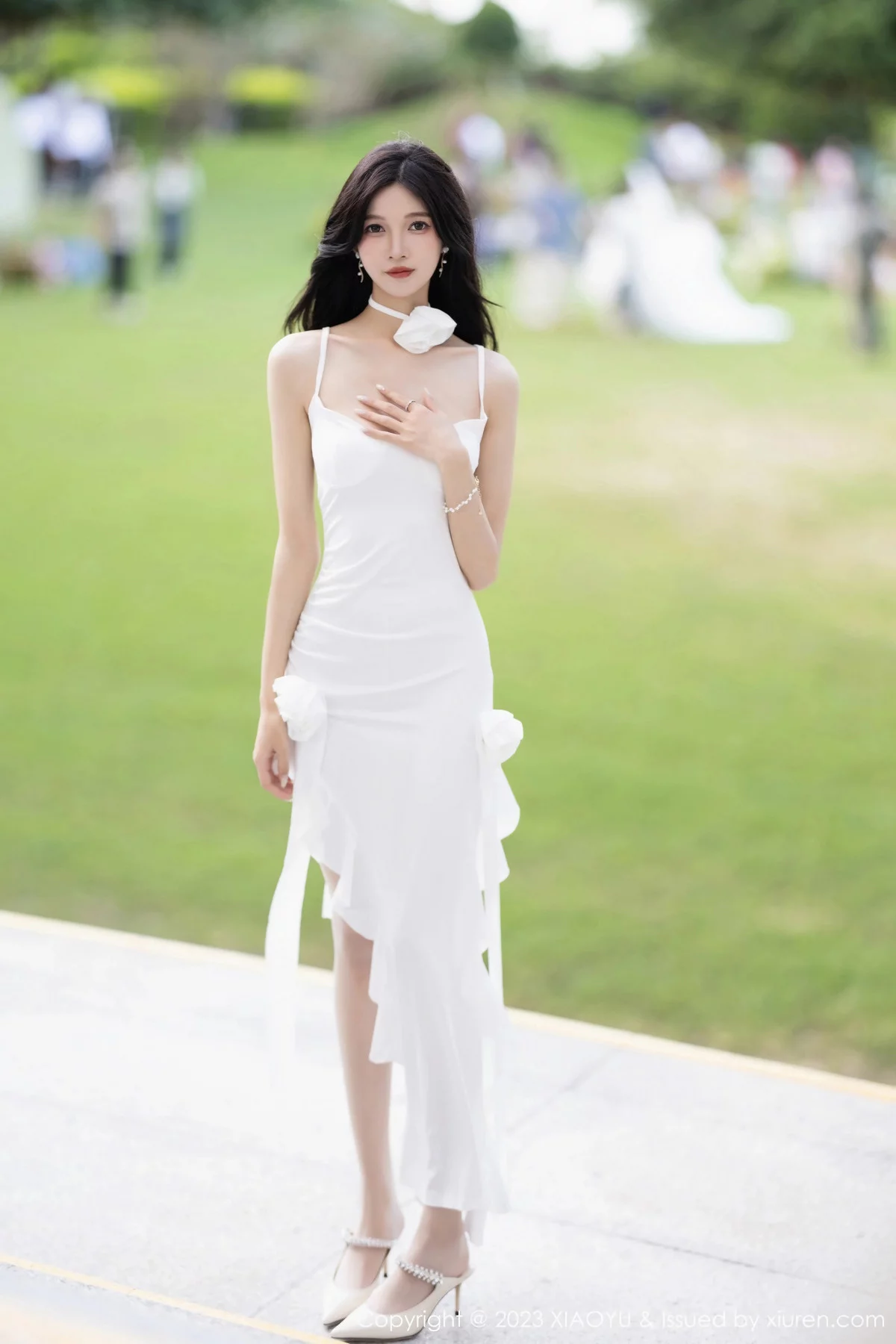 Xrmnw.Com[XiaoYu画语界]Vol.1171_模特程程程白色吊带裙+性感黑色轻透情趣服秀苗条身材诱惑写真83P