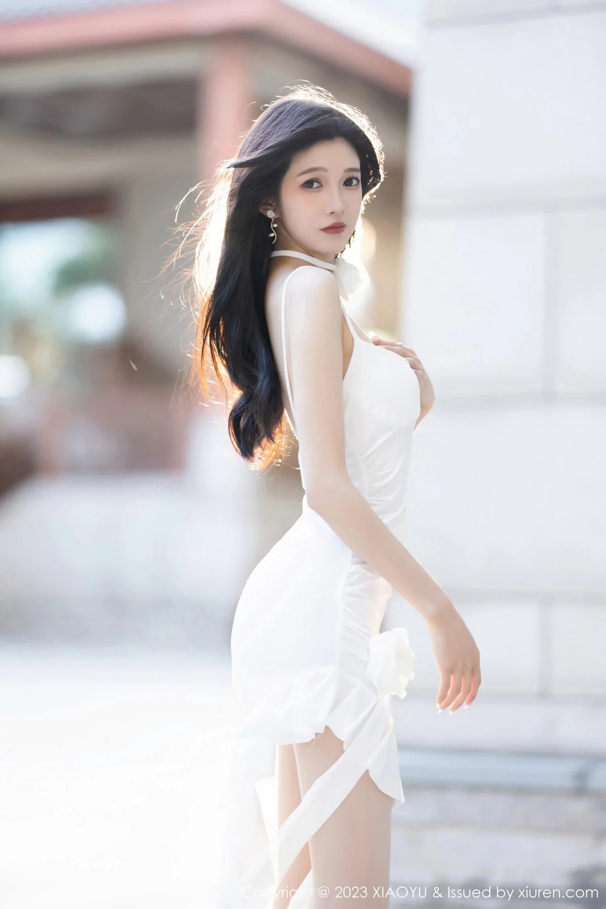Xrmnw.Com[XiaoYu画语界]Vol.1171_模特程程程白色吊带裙+性感黑色轻透情趣服秀苗条身材诱惑写真83P